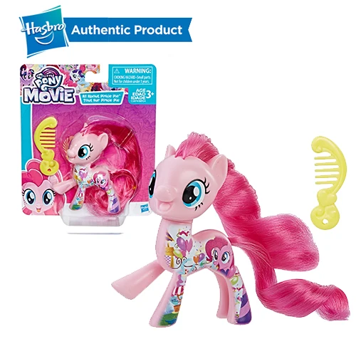 PINKIE PIE FurReal Friends, My Little Pony с рисунком из мультфильма «Мой Маленький Пони» друзей 3-дюймовая пленка маленькие пони всех цветов радуги; платье Lunamoon редкость Сумерки ПВХ экшн статуэтки коллекционные куклы - Цвет: PINKIE PIE