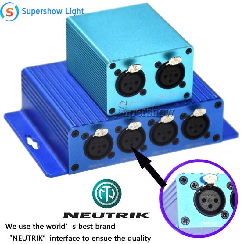 Online ArtNet 2048 4 Port Bidirektionale ArtNet/DMX Konverter Standard DMX512 Ausgang RJ45 Net Stecker Sulite/DMX LAN512