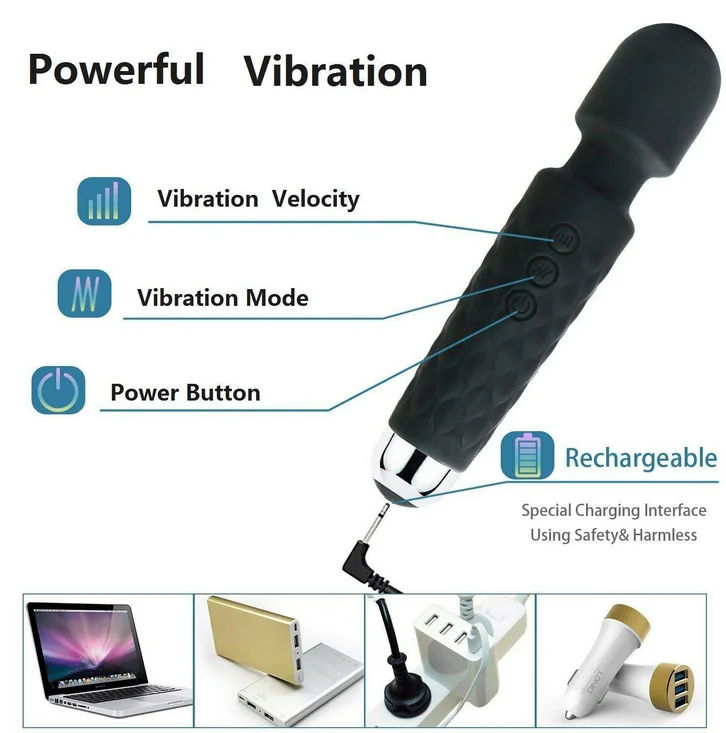 Массажер для тела Волшебная палочка полностью спортивный водонепроницаемый