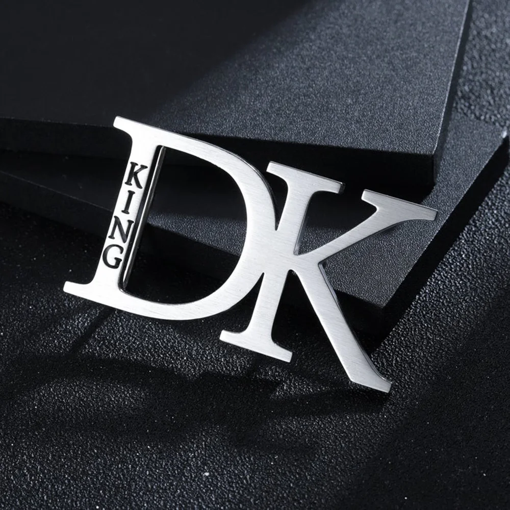 

Sherman Private Custom Belt Buckle Personality Stainless Steel High-End Logo Name Husband Father Man Jewelry Father's Day Gift