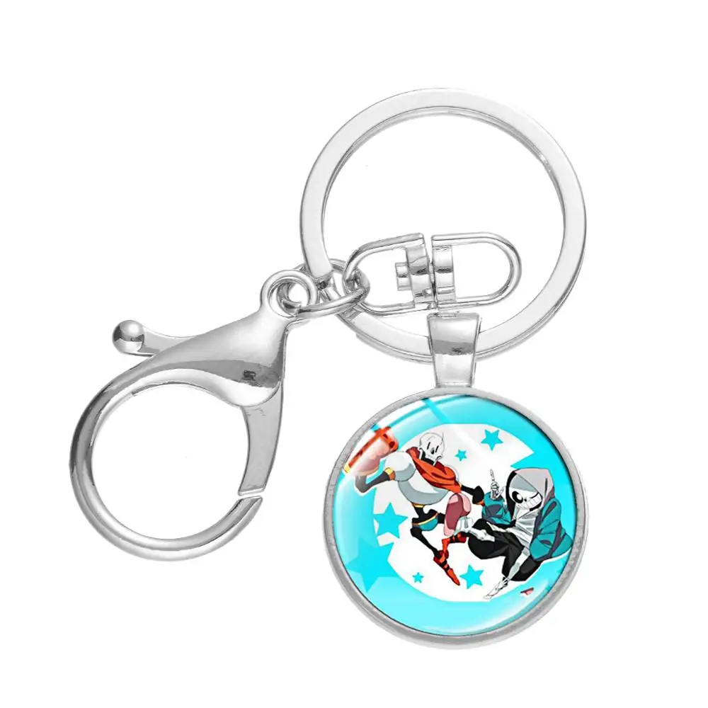 Модный Аниме игра Undertale брелок мультфильм Санс искусство постер стекло кабошон