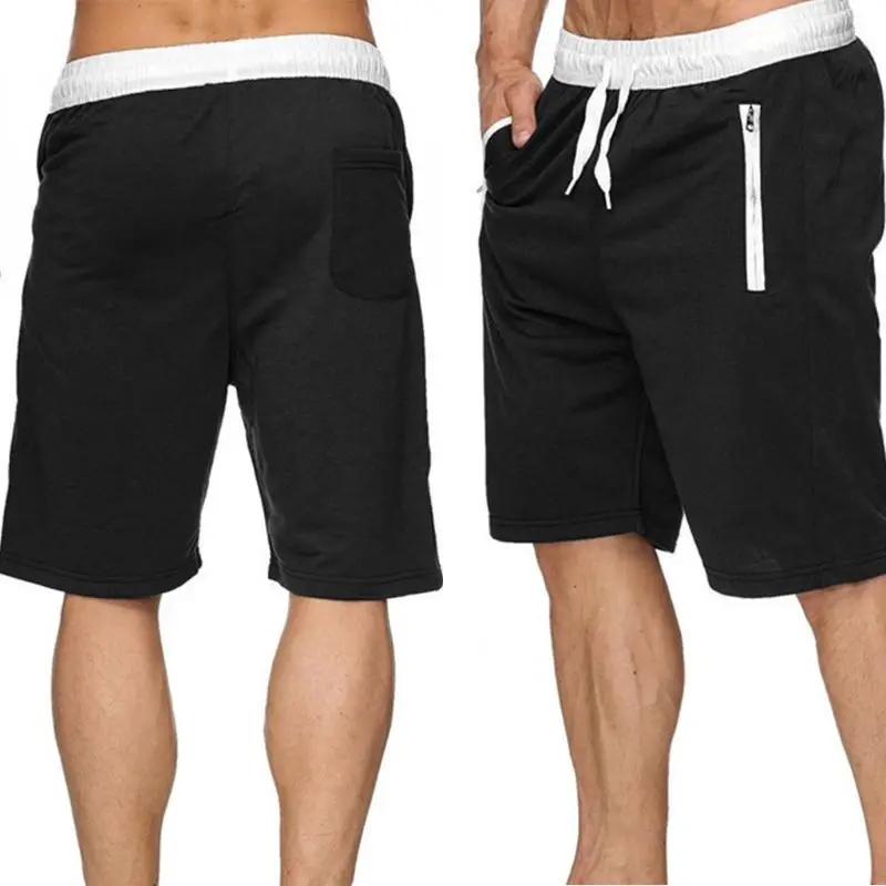 Men Summer Quick Dry Beach Board Shorts Solid Color Drawstring Elastic Waist Swim Trunks Casual Workout with Pocket | Мужская одежда