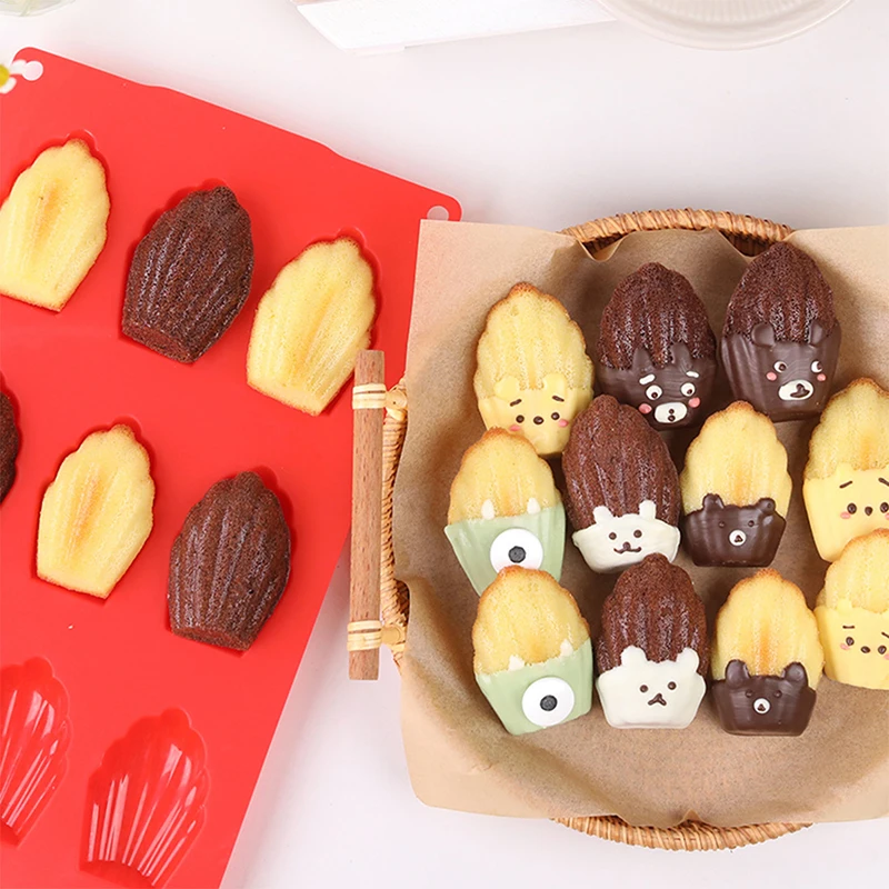 

Baking Mold 9 Even Food Grade Madeleine Silicone Cake Mould Shell Cake Silicone Baking Pan Mould Bakeware Tools