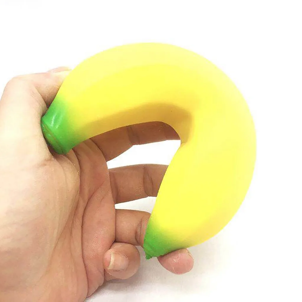 

Banana Stress Reliever Scented Slow Rising Kids Squeeze Toy Big Size Autism Anxiety Relief Stress toy Fidget stress relief toys