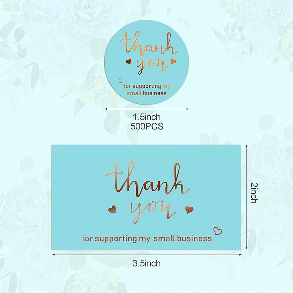 Поздравительная открытка с надписью Thank You 10-500 шт.