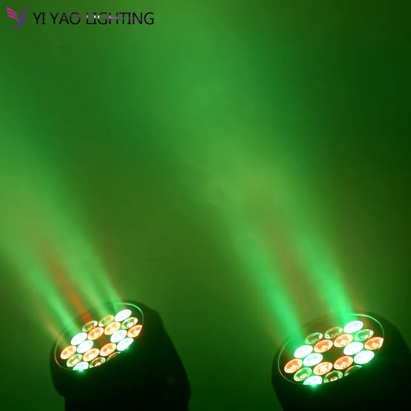 18x3w RGB светодиодный мини светильник с движущейся головкой Dmx 512 Beam Wash вечерние s для
