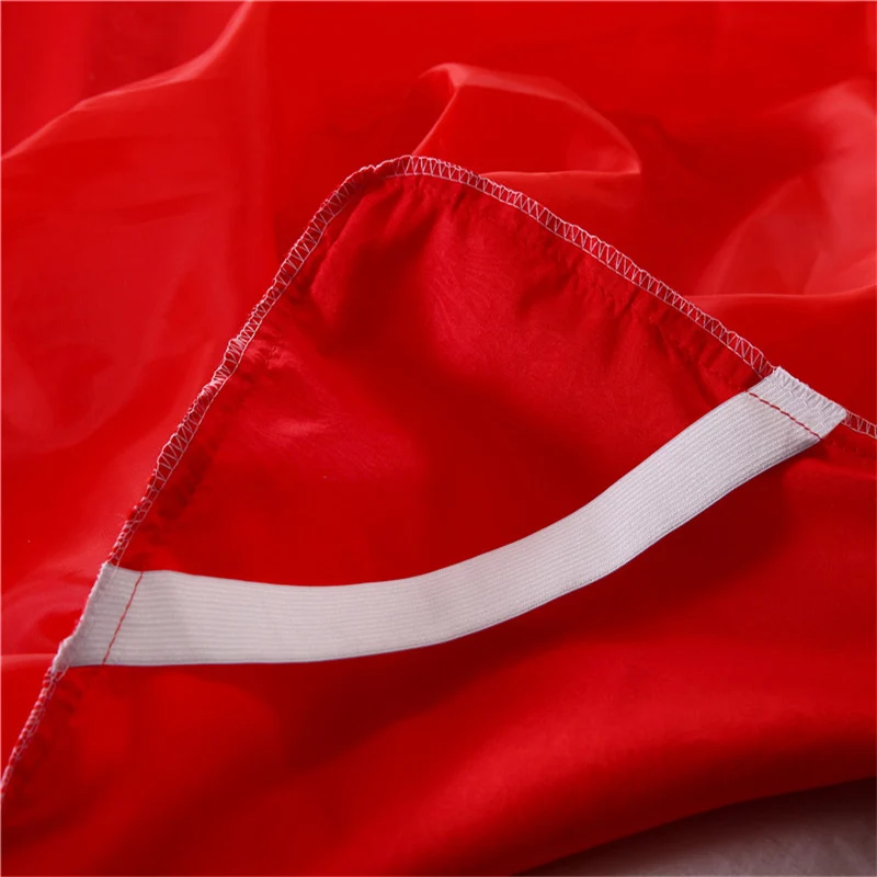 2019 Новое свадебное платье с красным кружевом покрывало простынь наволочки для