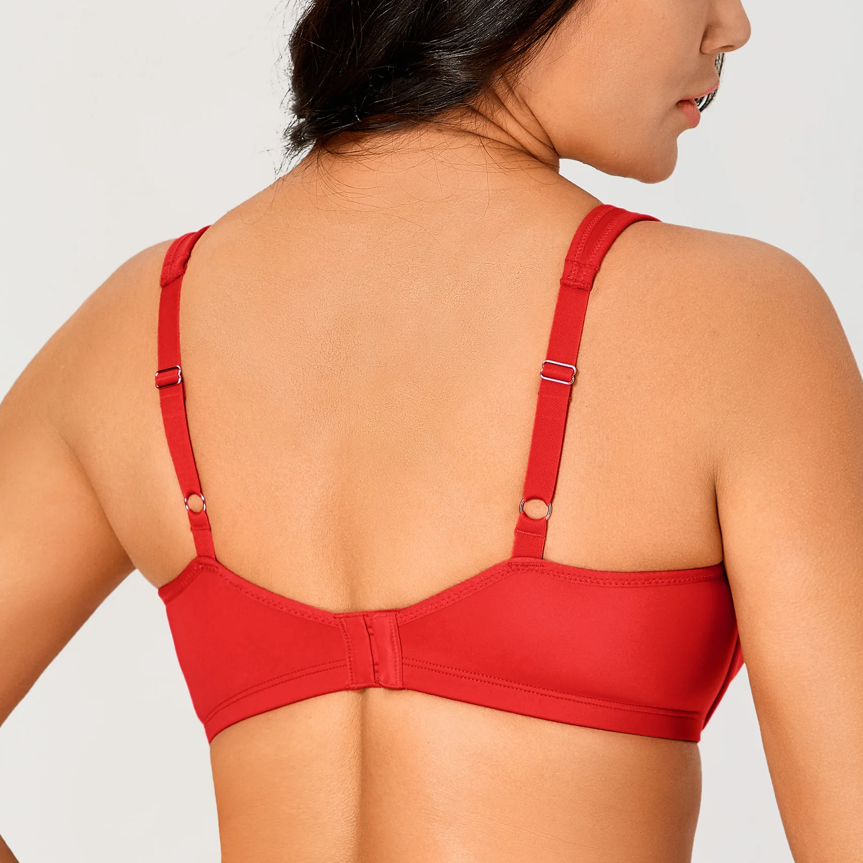 Women's Smooth  Minimizer Bra Plus Size Full Figure Large Busts Underwire Seamless B-DD E F G 32-42 44