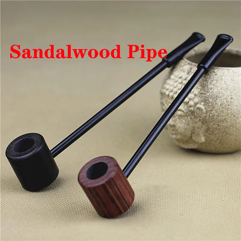 Высококачественная импортная эбеновая сандаловая трубка. Твердая древесина