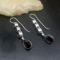 gemstonefactory big promotion single unique 925 silver purple amethyst fancy women ladies gifts dangle drop earrings 20212449