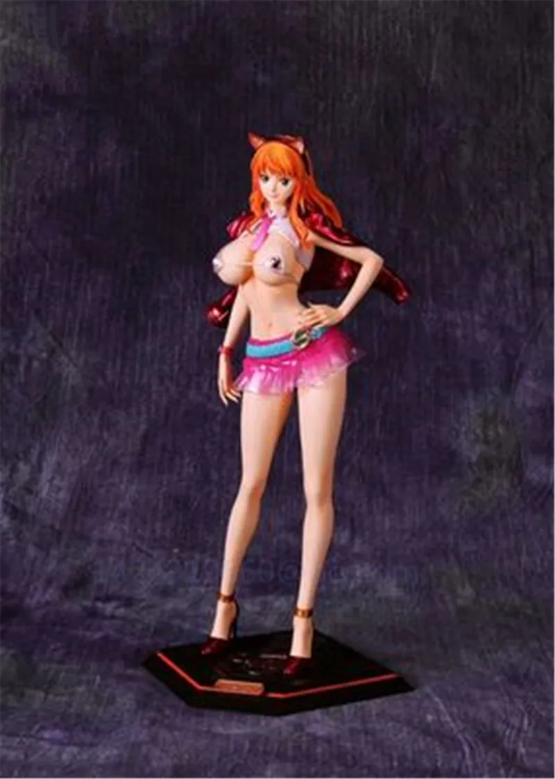 

GK Statue Anime ONE PIECE Fashion Nami Straw Hat Pirate Regiment Uniform Thief Cat Action Figure Collectible Model Toy R604