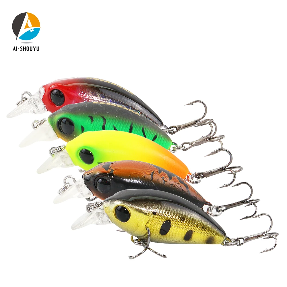 Рыболовная приманка-воблер для форели 1 шт. 40 мм с кривошипом и плавающим