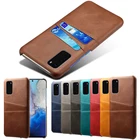 Кожаный чехол с отделением для карт для Samsung Galaxy S20 Ultra A71 A81 A91 A51 A21 A70 A60 A50 A40 A30 A20 A10 Note 8 9 10 S8 S9 S11 Plus