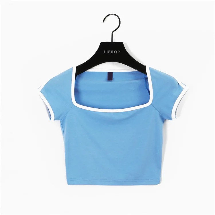 

2020 Summer slim short-sleeved T-shirt casual short T-shirt