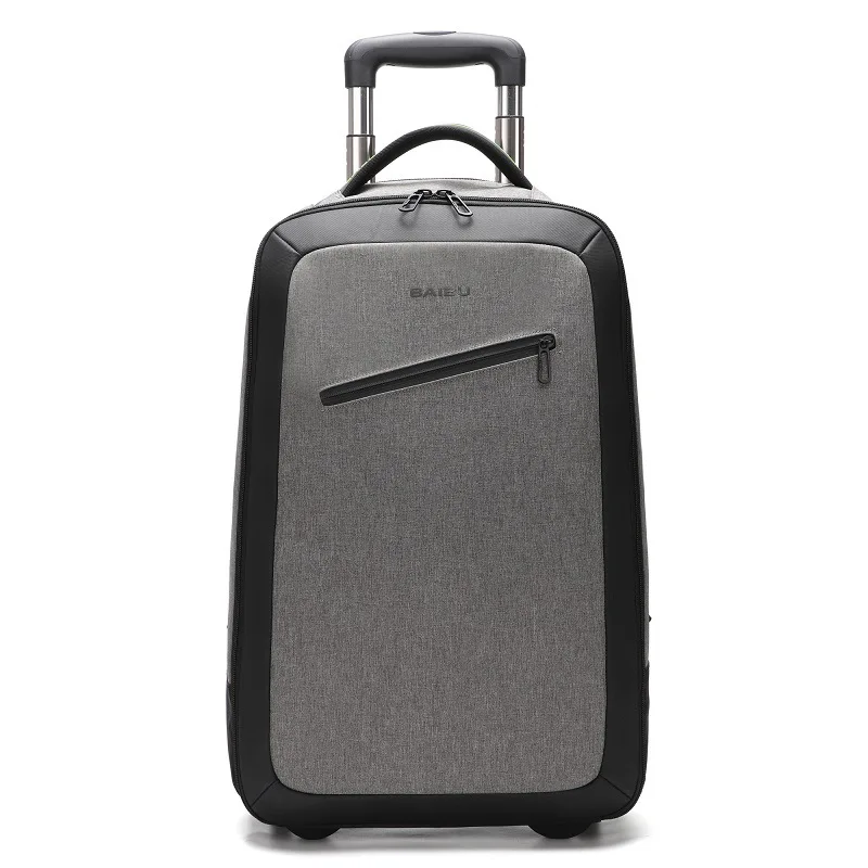 Чемоданы и дорожные сумки деловой дорожный рюкзак на колесиках с четырьмя