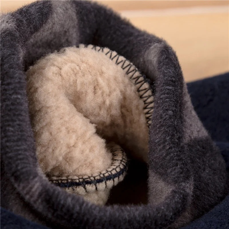 2019 г. мужские тапочки теплая Домашняя обувь нескользящие носки зимние мягкая