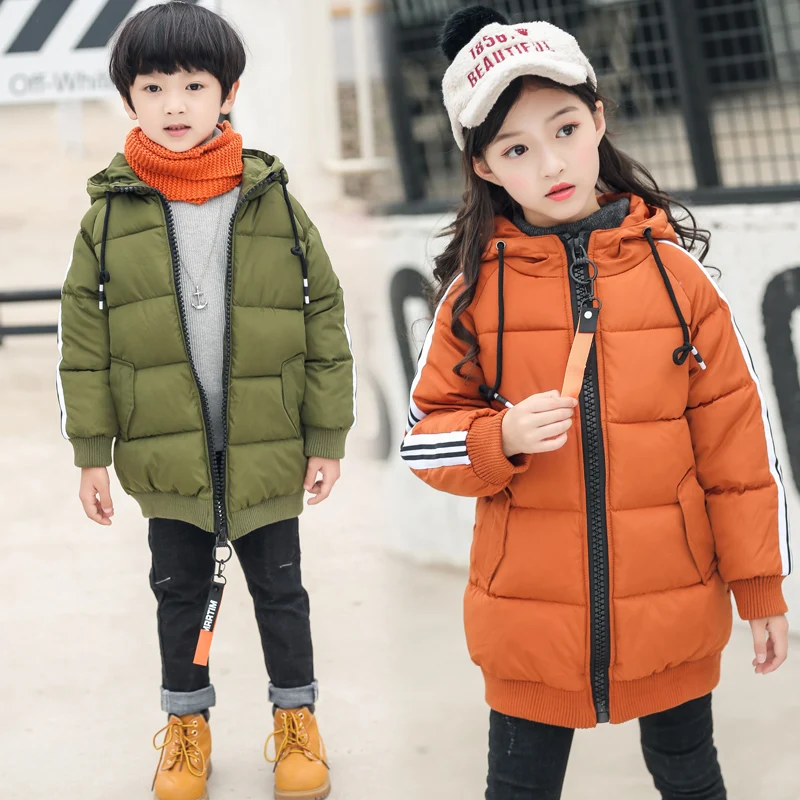 7 пальто для мальчиков зимняя куртка 2019 г. Модная повседневная детская пуховая