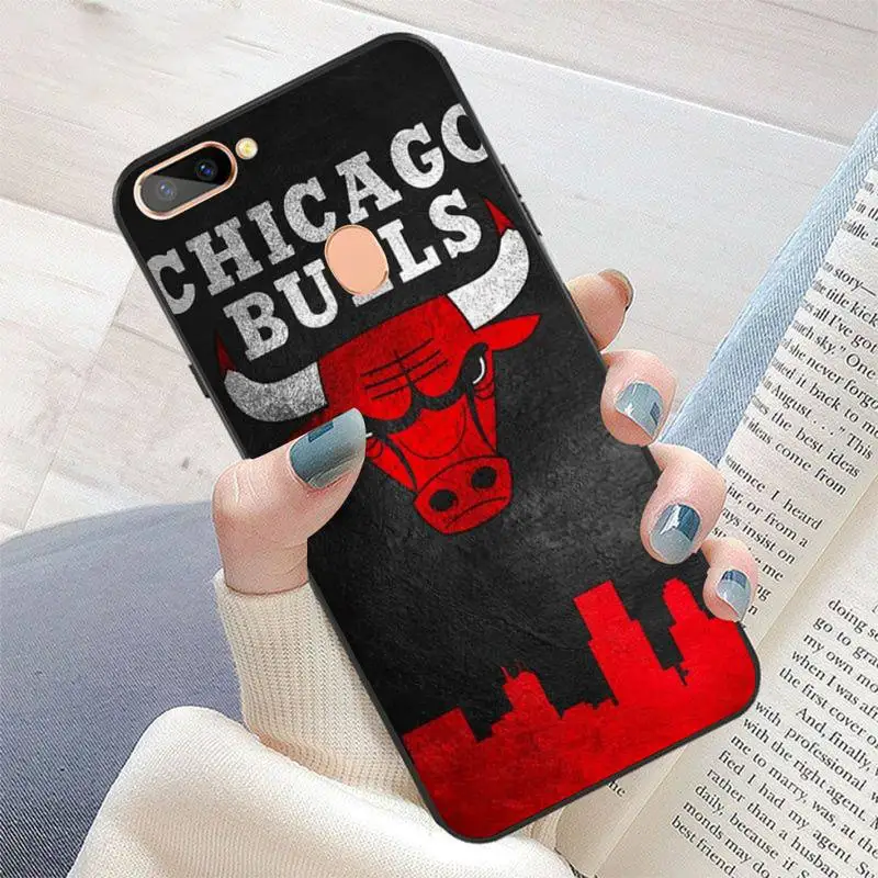 

LJHYDFCNB Cool Digital Art Line Bull Head Phone Case For OPPO Reno 2 Z A75 A83 Realme5 6 Pro XT R9S 11 Plus R15 17