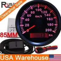 hd waterproof 85mm gps speedometer 200kmh for snowmobile motorcycle atv utv total mileage adjustable 12v 24v with gps antenna