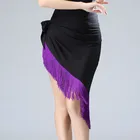 Шарф с кисточками для латиноамериканских танцев, разноцветная юбка для танца живота для девочек и взрослых