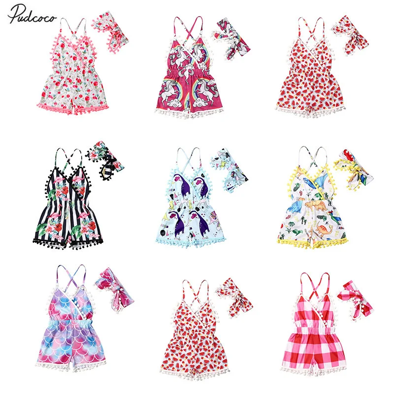 2020 детские для маленьких девочек летняя одежда без рукавов на бретелях