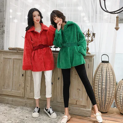 

Top New Style 2020 High-end Fashion Women Faux Fur Coat C1 high quality