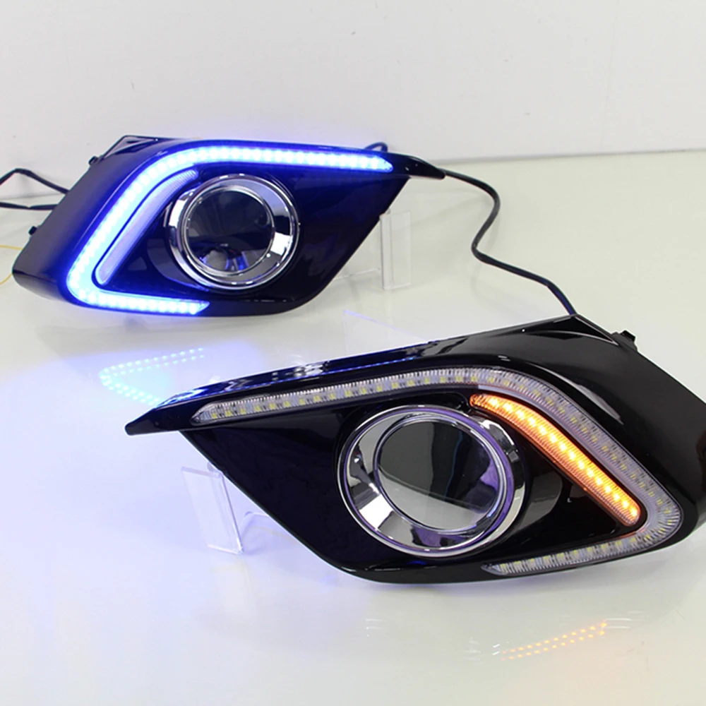 2 шт. LED DRL для Mazda 3 Mazda3 Axela 2014 2015 2016 светодиодный Габаритные огни дневного света
