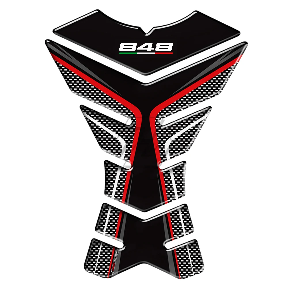 3D наклейки из смолы для Ducati 848 EVO Tankpad | Автомобили и мотоциклы
