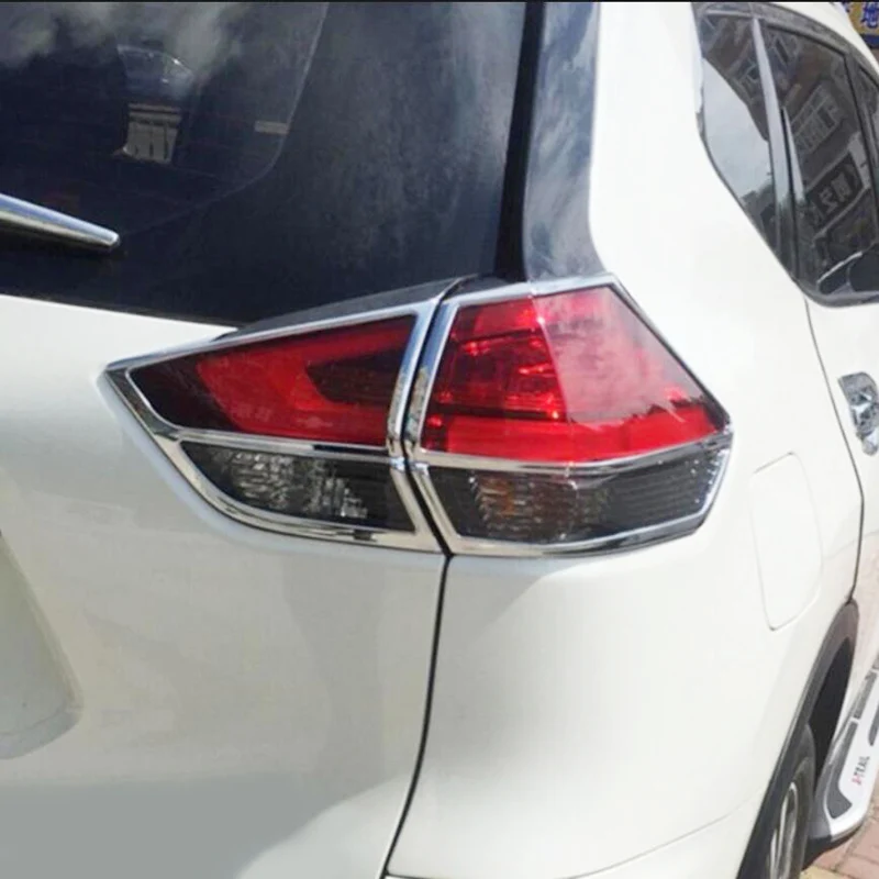 4 шт. автомобиля задний хвост светильник лампы детектор рамка ABS хромированная