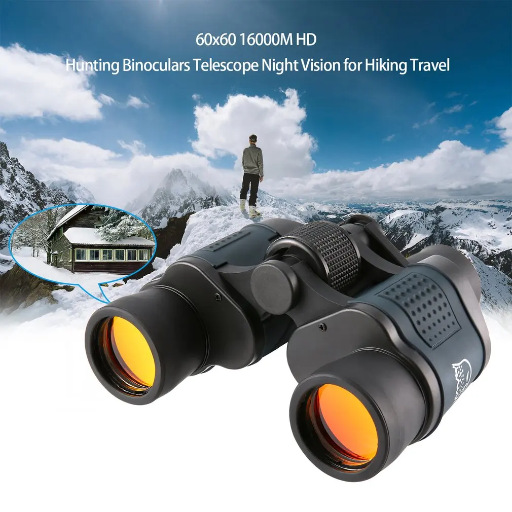 Spotting Binocular 60x60 3000M Zoom HD Night Vision Hunting Binoculars Telescope Theater Hunting Binoculo visor nocturno caza