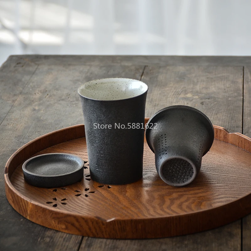 Керамические чайные кружки с фильтрами китайская кофейная чашка чайная посуда