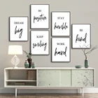 Вдохновляющие цитаты положительной энергии, декор для гостиной, плакат, холст, искусство