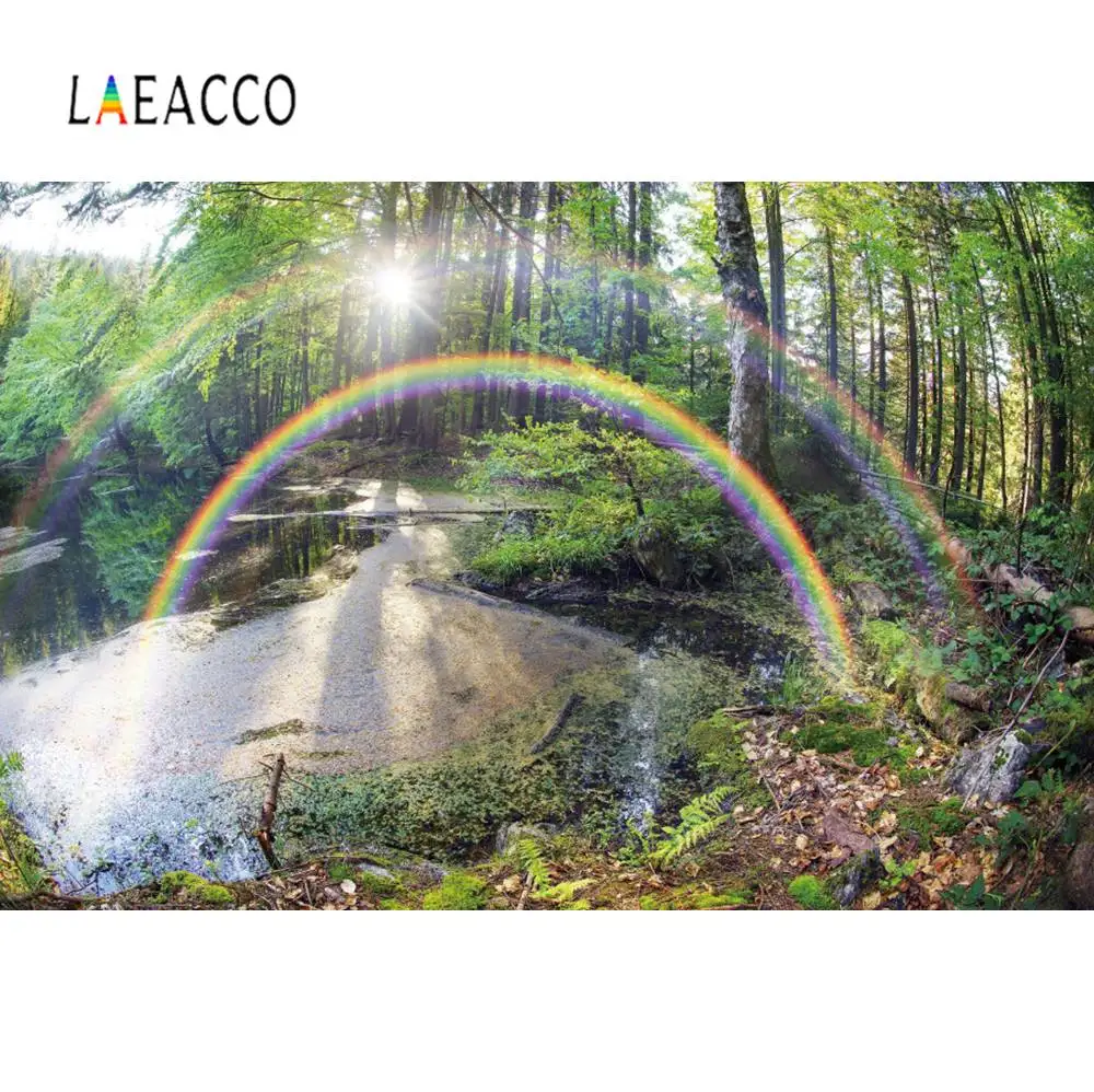 Laeacco фон природа зеленое дерево цветы озеро парк сад путь красивый вид фотографический фон фотосессия Фотостудия