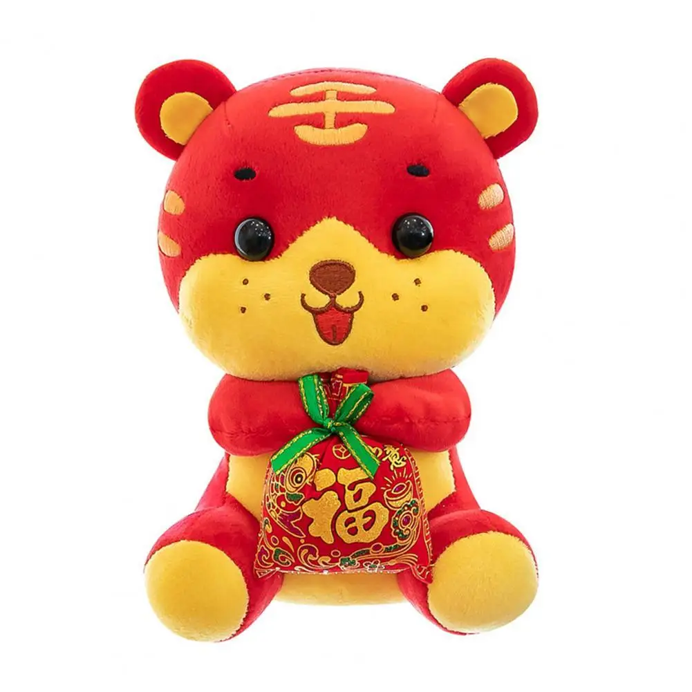 Chinese New Year Tiger Vivid Appearance Festival Gift New Year Tiger Mascot Doll Tiger Toys Chinese New Year Tiger