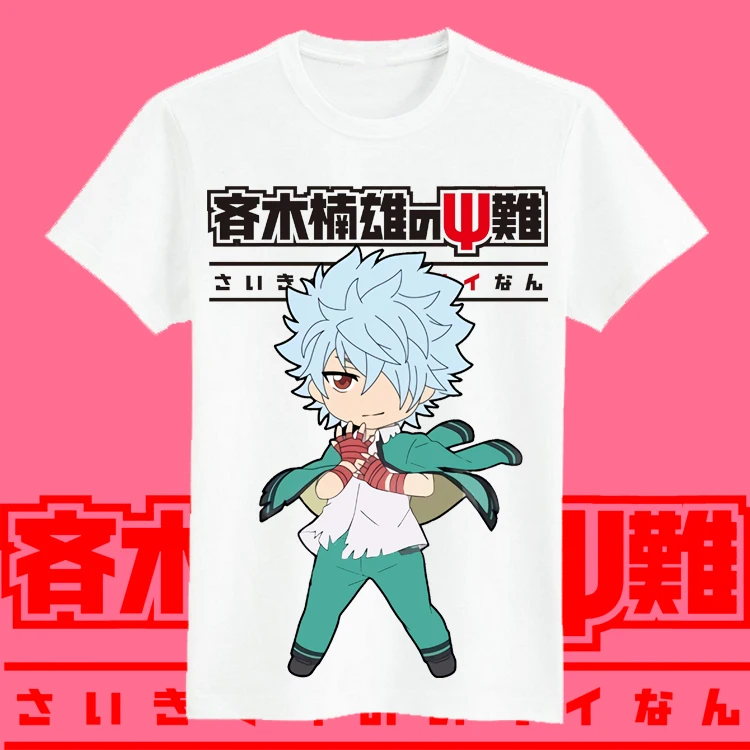 Футболка для косплея Саики кузуо из японского аниме no sai-nan летняя футболка с