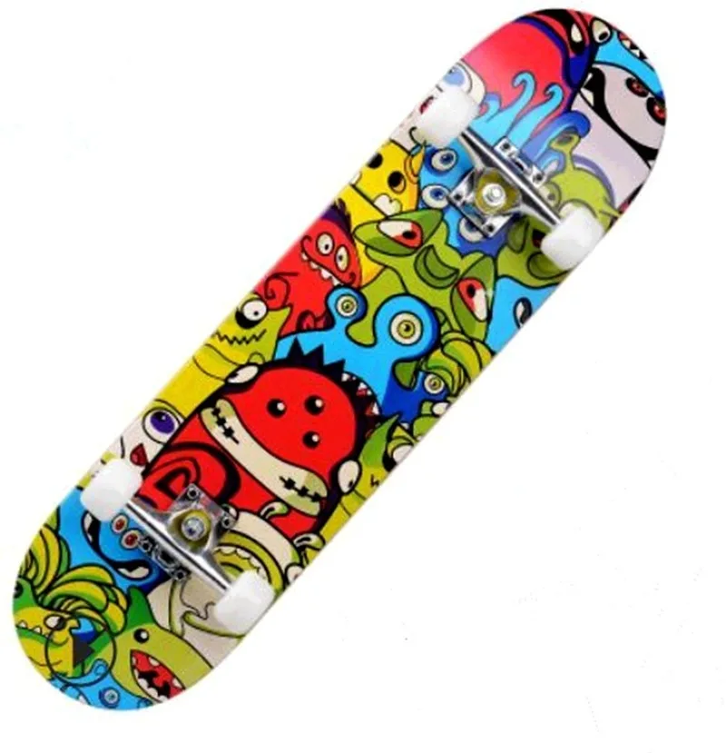 

80CM Four-wheel Skateboard Flashing Wheel Double Rocker Professional Children and Adolescent Scooter