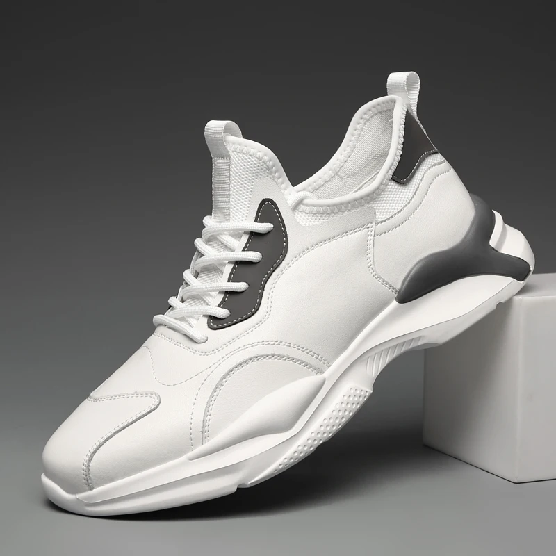 

Кроссовки мужские из натуральной кожи, повседневная обувь, Нескользящие, дышащие, оксфорды, модные мягкие, для спорта на открытом воздухе