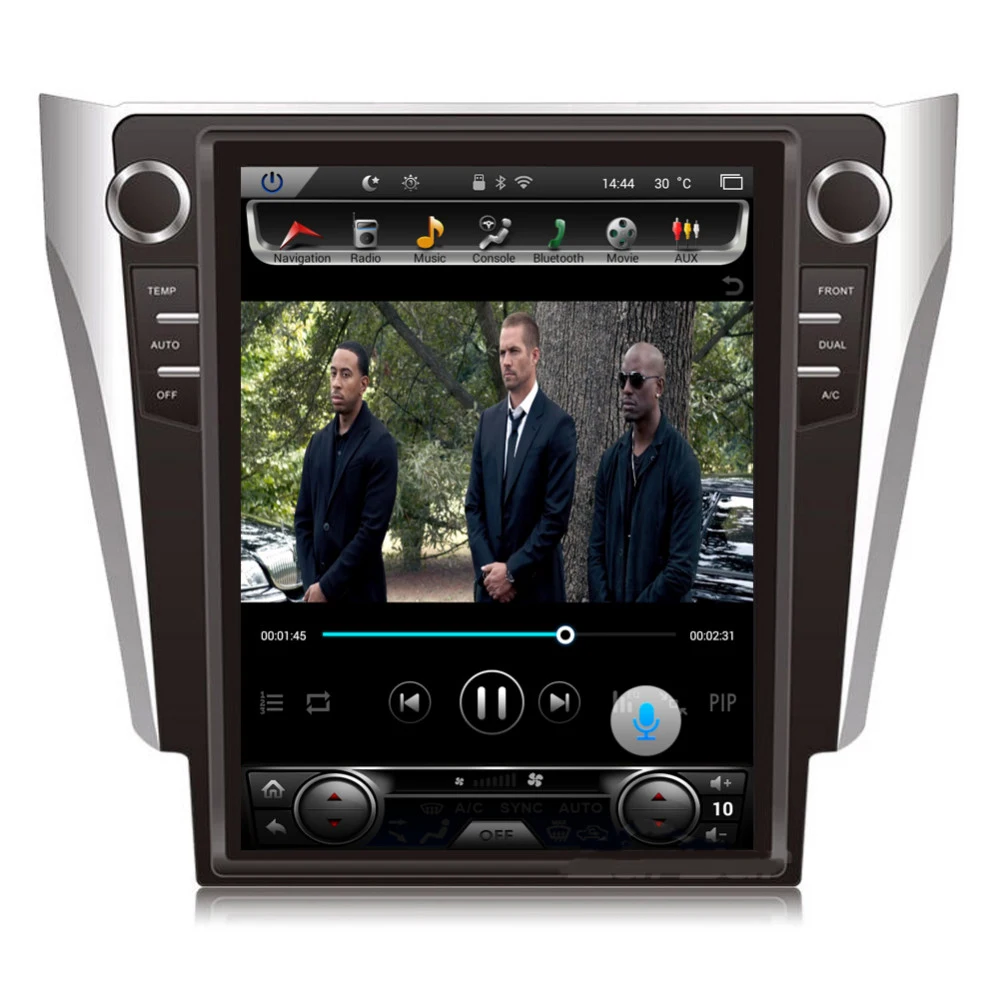 Автомобильный DVD плеер 12 1 дюйма вертикальное радио в стиле Тесла Android 8 GPS