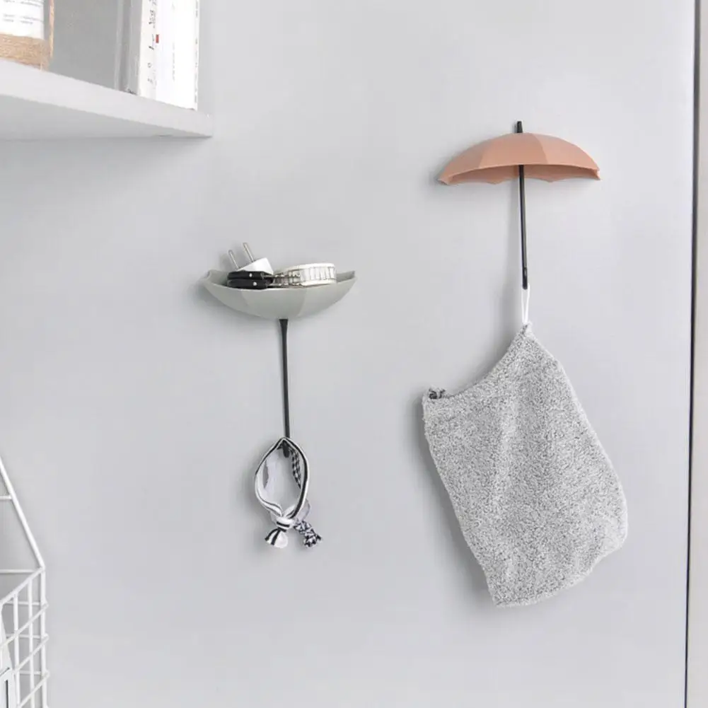 

3pcs/set Creative Umbrella Shaped Wall Hooks Kitchen Accessories Cup Home Suction Rack Key Sundries Hook Hanger Decor Bathr V7Z8