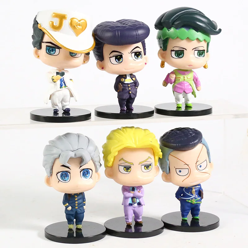 JoJos странные приключения алмаз Небьющийся Higashikata Josuke Kujo Jotaro Rohan Kishibe ПВХ Фигурки