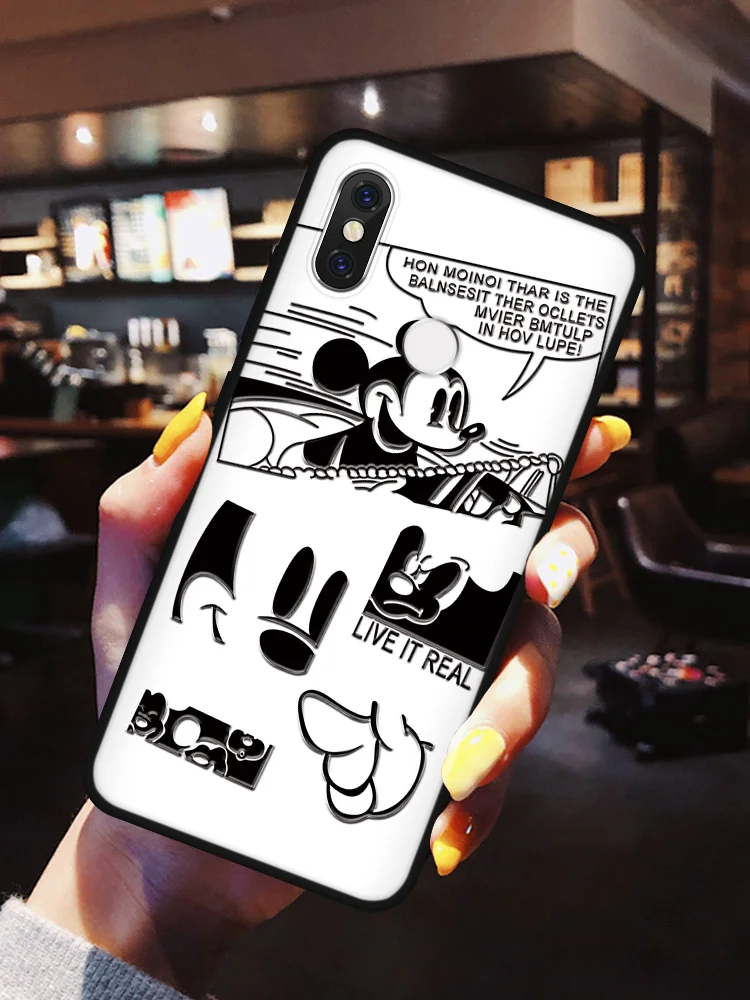 mhmouse 3D мультфильм принципиально для чехол для спортивной камеры Xiao mi Red mi 7A 6A 5 Plus K20 S2 Примечание 7 5 6 8 Pro mi A3 A1 A2 6X8 Lite 9 SE 9T F1 CC9 CC9e TPU Защитный чехол - Цвет: mhmouse