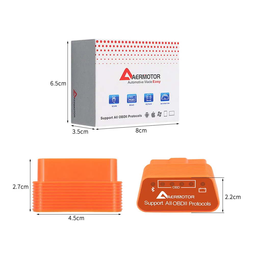 Автомобильный сканер OBD2 ELM327 V1.5 WIFI Bluetooth 3 0/4 0 ELM 327 V1.5/1 5 Wi Fi/Bluetooth 4 Поддержка