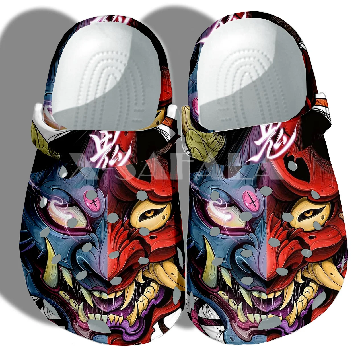 

Japan Ninja Warrior Tattoo Samurai Masks Beach Garden Clogs Slippers Summer Shoes Adult Men Women Lightweight Cool for Outdoor5