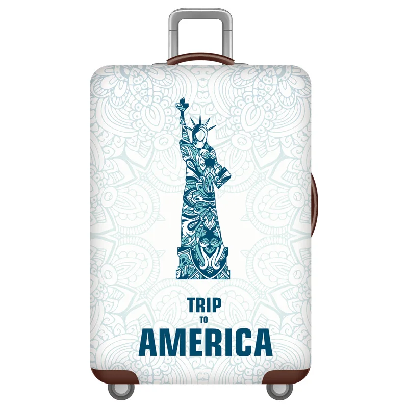 4 Luggage Box Elastic Protective Cover Travel Accessories For Travel Trolley Dust Cover 18-32 inch Thicken Luggage Protective Cove - Цвет: 4