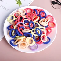 50100pcs kids elastic hair bands girls sweets scrunchie rubber band for children hair ties clips headband baby hair accessories