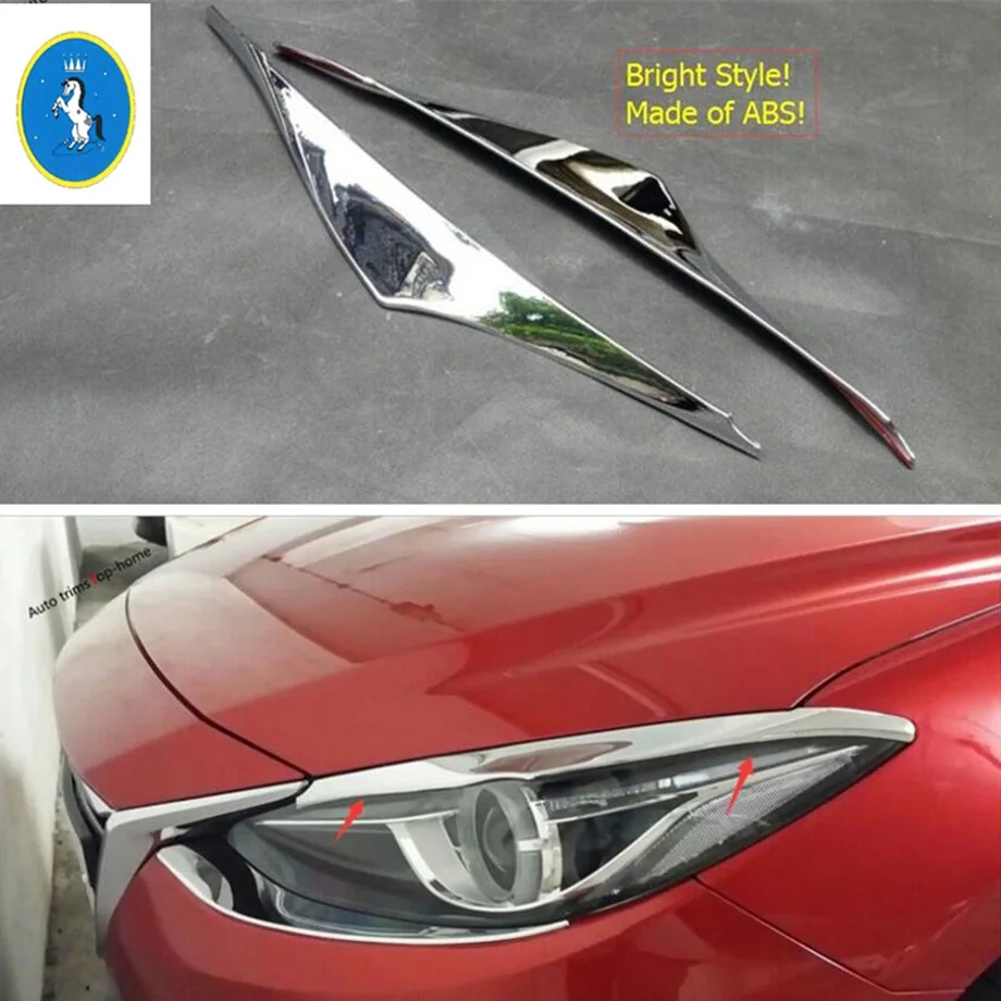 Yimaautotrims аксессуары для Mazda 3 хэтчбек седан 2014 2015 2016 передние фары лампы Крышка век