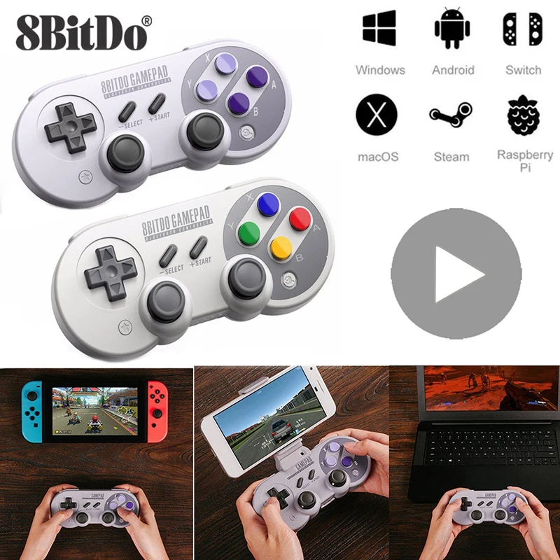 8bitdo геймпад джойстик для nintendo Switch Phone iPhone Android ПК игровой коврик Bluetooth управление