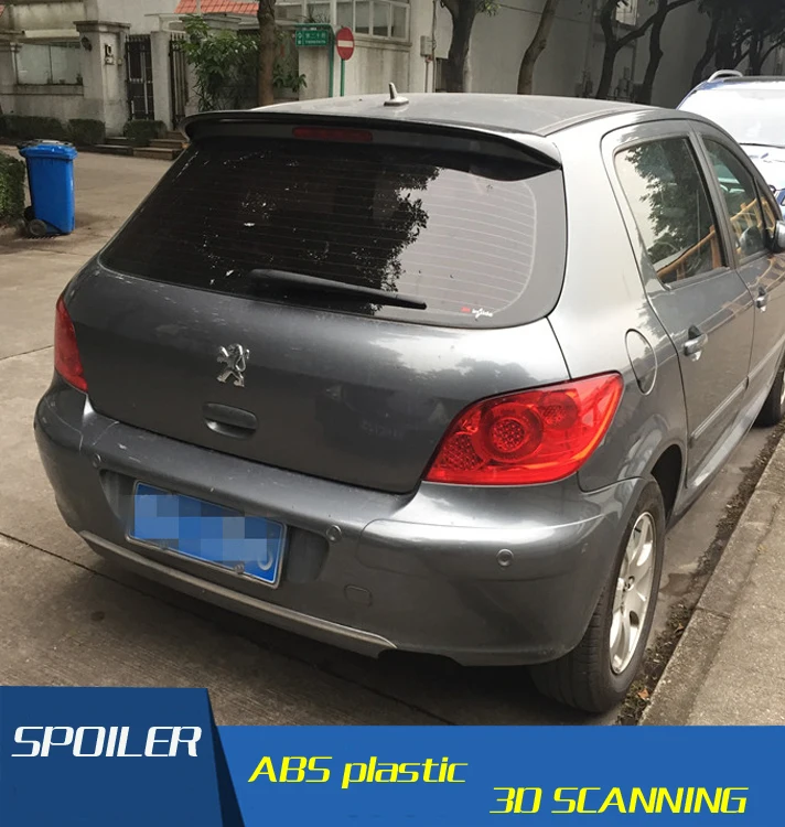 Спойлер для Peugeot 307 спойлер высокого качества из АБС пластика заднего крыла