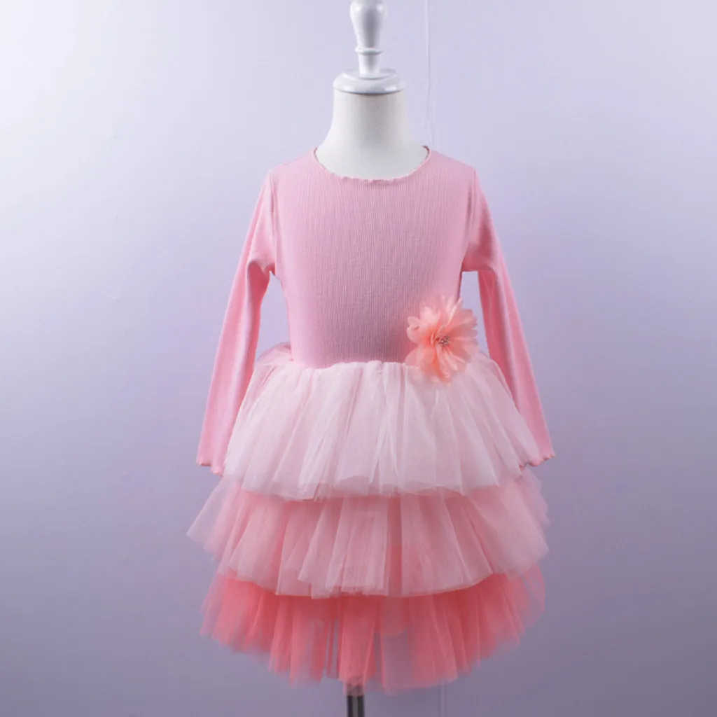 Вечерние многослойные платья-пачки принцессы из тюля для маленьких девочек |