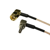 new sma male plug ra 90 degree switch crc9 right angle connector rg178 jumper cable 15cm 6 adapter wholesale fast ship